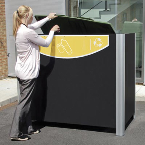 Cubre-contenedor residuos Visage™ 1280 encaja en muchos lugares