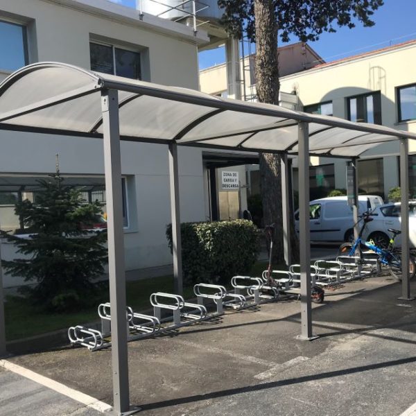 Refugios modular de bicicletas para la industria para 18 bicicletas